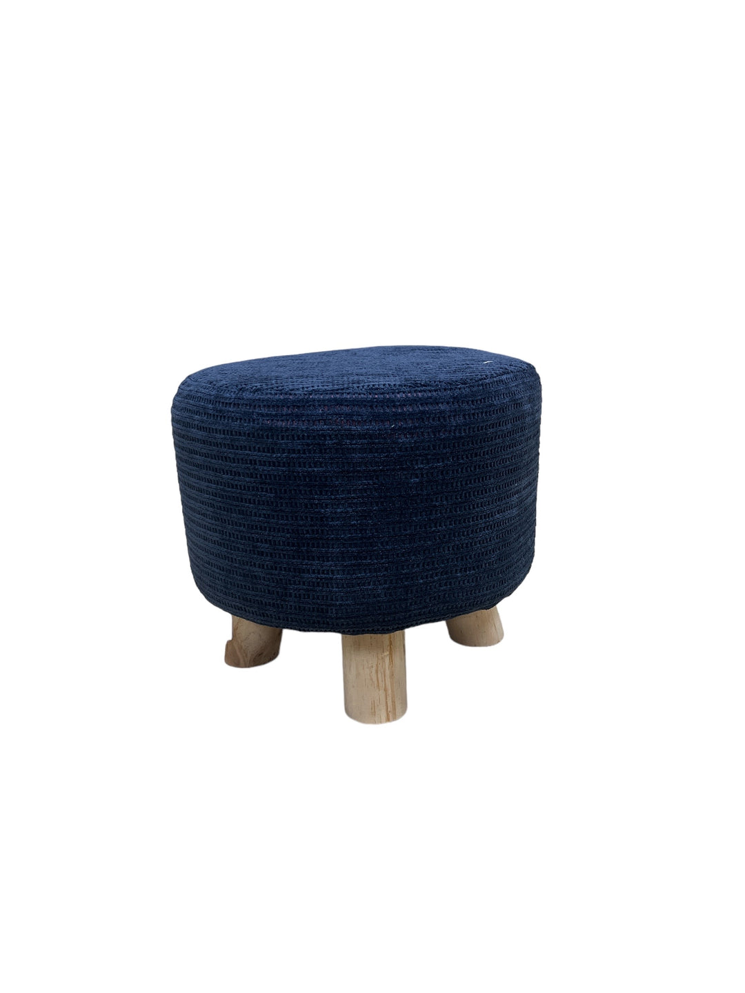 Luxuries Fabric Round Padded Ottoman Foot Rest Stool ( 11 x 11 x 10 inches )